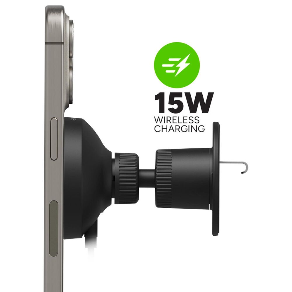 Mophie 15W Snap Plus Wireless Charging Car Vent Mount in Black, , large
