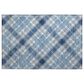 Dalyn Rug Company Soft Essentials Plaid Denim 1"8" x 2"6" Indoor/Outdoor Area Rug, , large