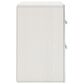Ashley Zuraleus Queen Upholstered Panel Bed with Two Nightstands in Matte White, , large