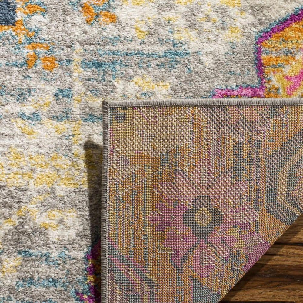 Safavieh Madison MAD119G 3&#39; x 5&#39; Light Grey and Fuchsia Area Rug, , large