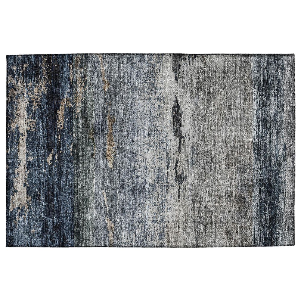37B Nouveau NV3 2"6" x 3"10" Navy Indoor/Outdoor Area Rug, , large