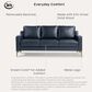 Lifestyle Solutions Fletcher Stationary Sofa in Navy Blue, , large