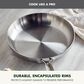 Green Pan Valencia Pro 12" Uncoated Frypan in Stainless Steel, , large