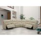 Interlochen 6-Piece Power Reclining Curved Sectional with Power Headrests in Impression Argento Tan, , large