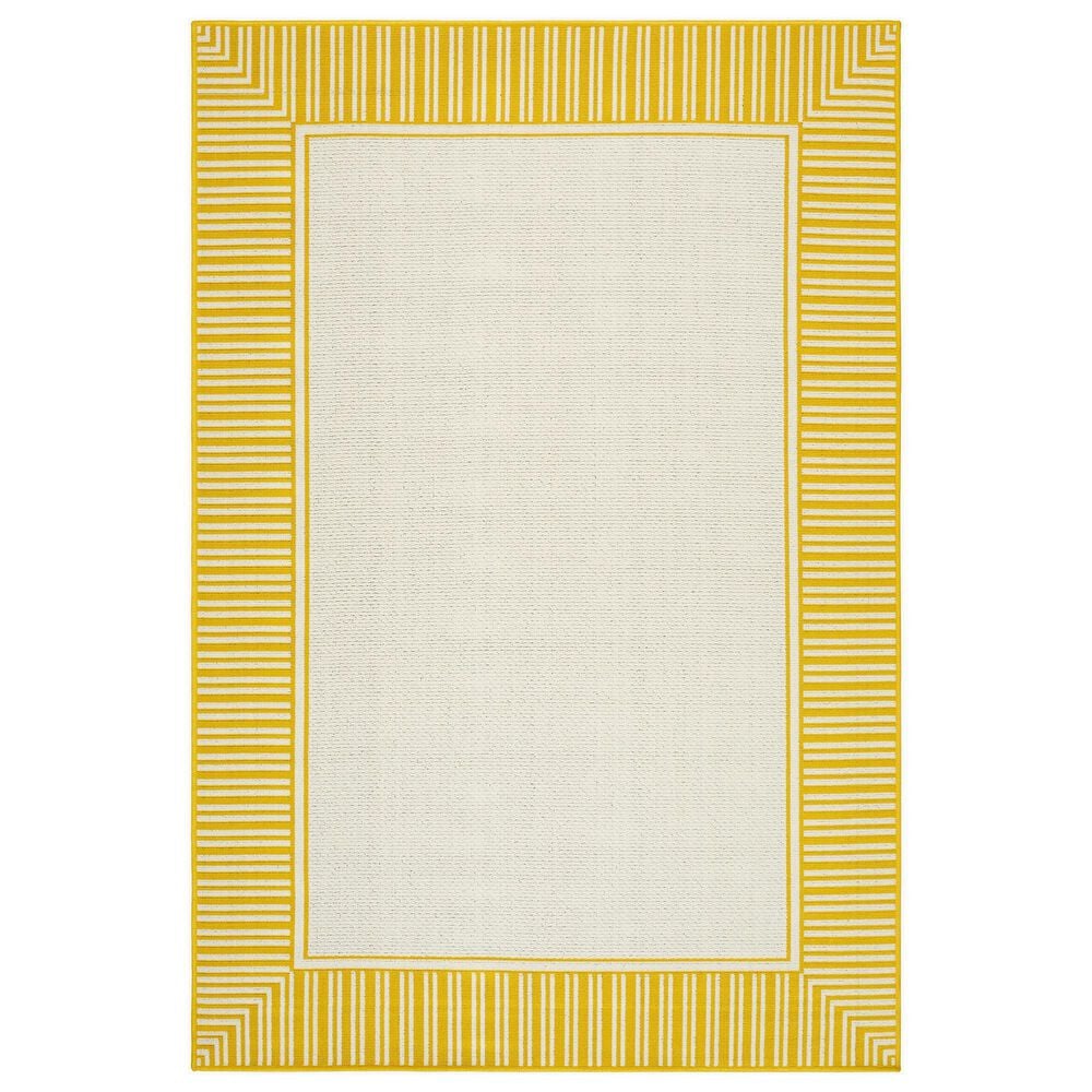 Surya Alfresco 2"5" x 4"5" Pearl, Saffron, Beige and Tan Indoor/Outdoor Area Rug, , large