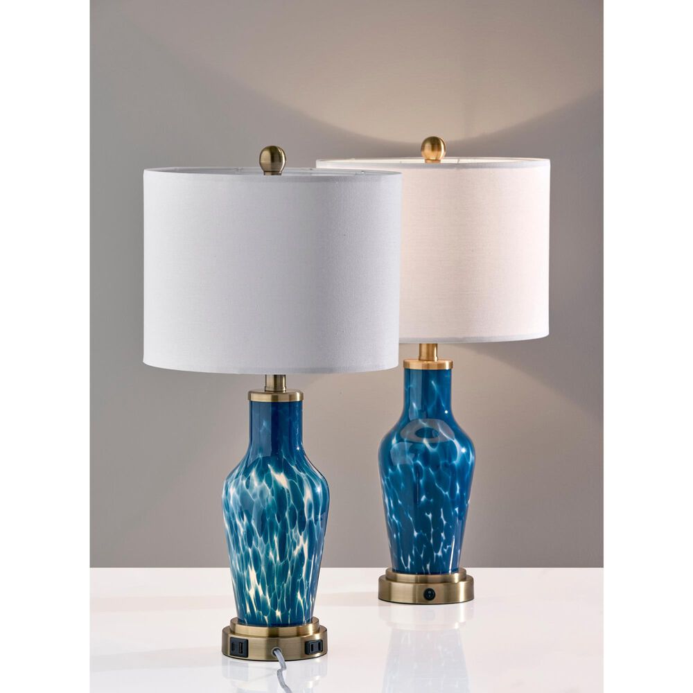 Adesso Grady Table Lamp in Blue (Set of 2), , large