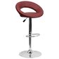 Flash Furniture Adjustable Barstool in Burgundy, , large