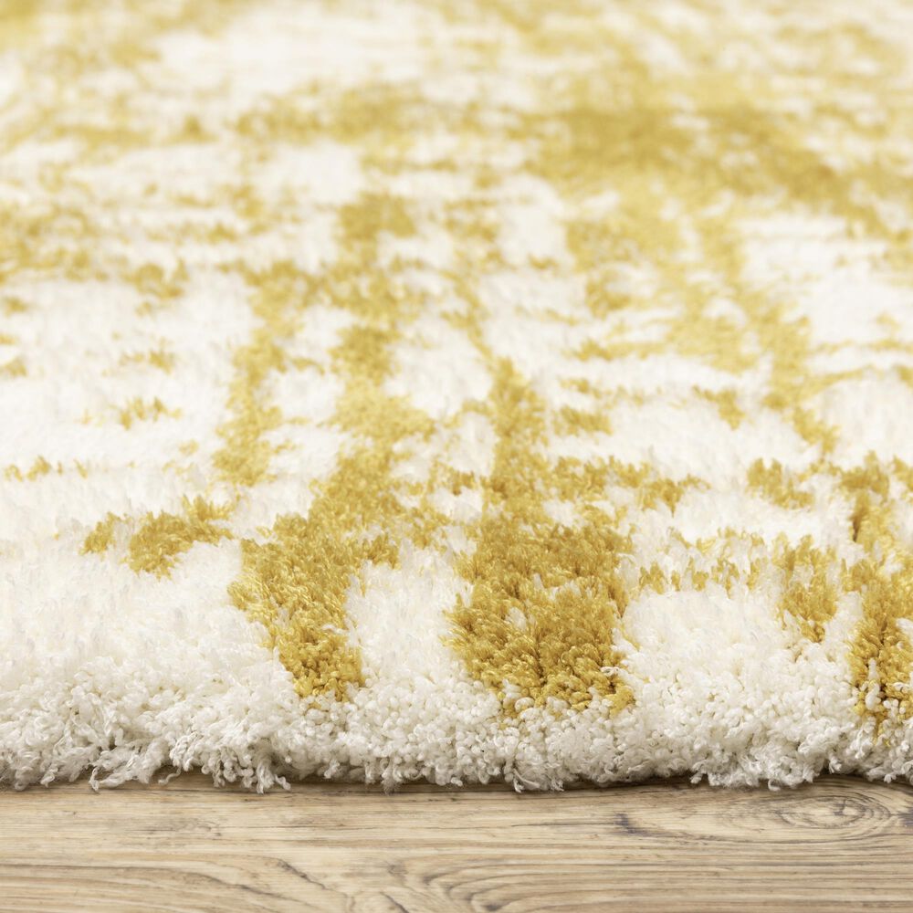 Oriental Weavers Galileo GAL10 Gold and Ivory 7&#39;10&quot; x 10&#39;10&quot; Area Rug, , large