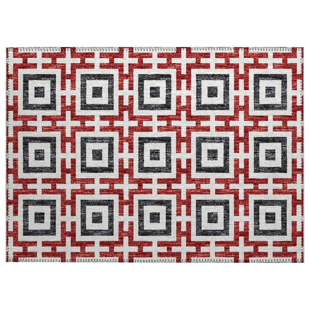 Dalyn Rug Company Marlo 1"8" x 2"6" Red Indoor/Outdoor Area Rug, , large
