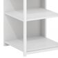 HOMLUX Camnus 3-Tier End Table in White, , large
