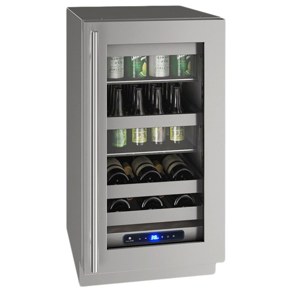 U-Line 18" Beverage Center in Stainless Frame, , large