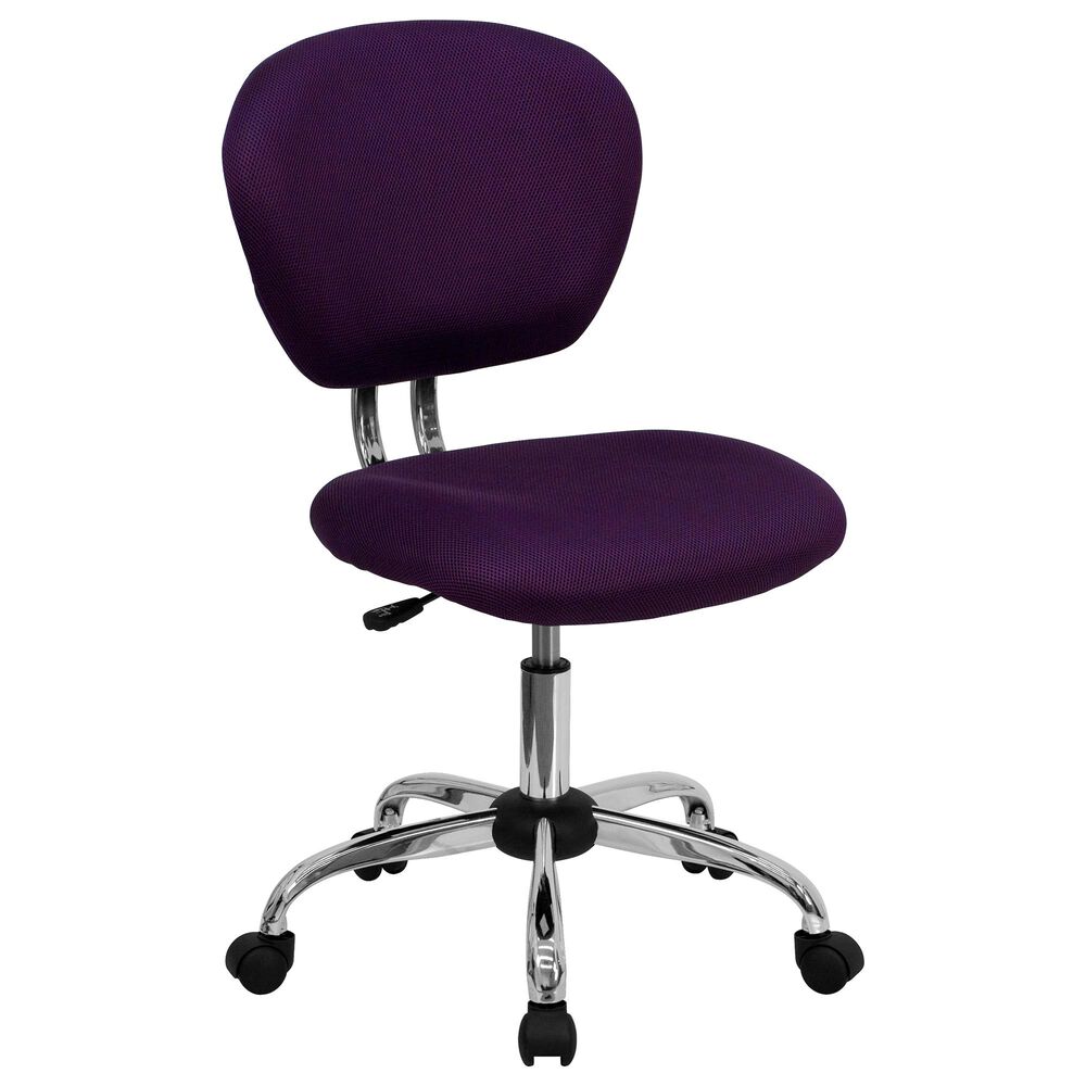 Flash Furniture Swivel Task Chair in Purple, , large