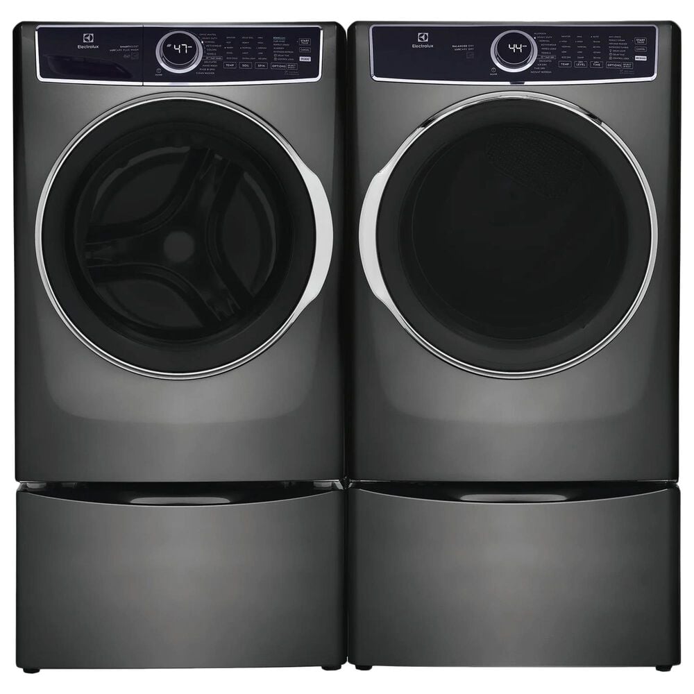 Electrolux 4.5 Cu. Ft. Front Load Washer and 8.0 Cu. Ft. Electric Dryer Laundry Pair in Titanium, , large