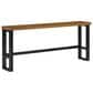 Linden Boulevard Haywood Sofa Bar Table in Brown and Gunmetal, , large