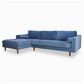 37B Anderson 2-Piece Stationary Left Arm Facing Sectional in Denim, , large