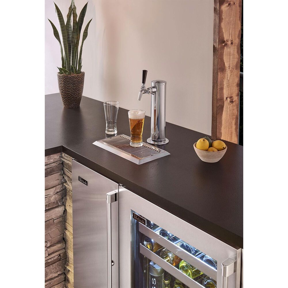 Perlick Outdoor Signature Series 2.8 Cu. Ft. Beverage Dispenser with Left Hinge in Stainless Steel and Panel Ready, , large