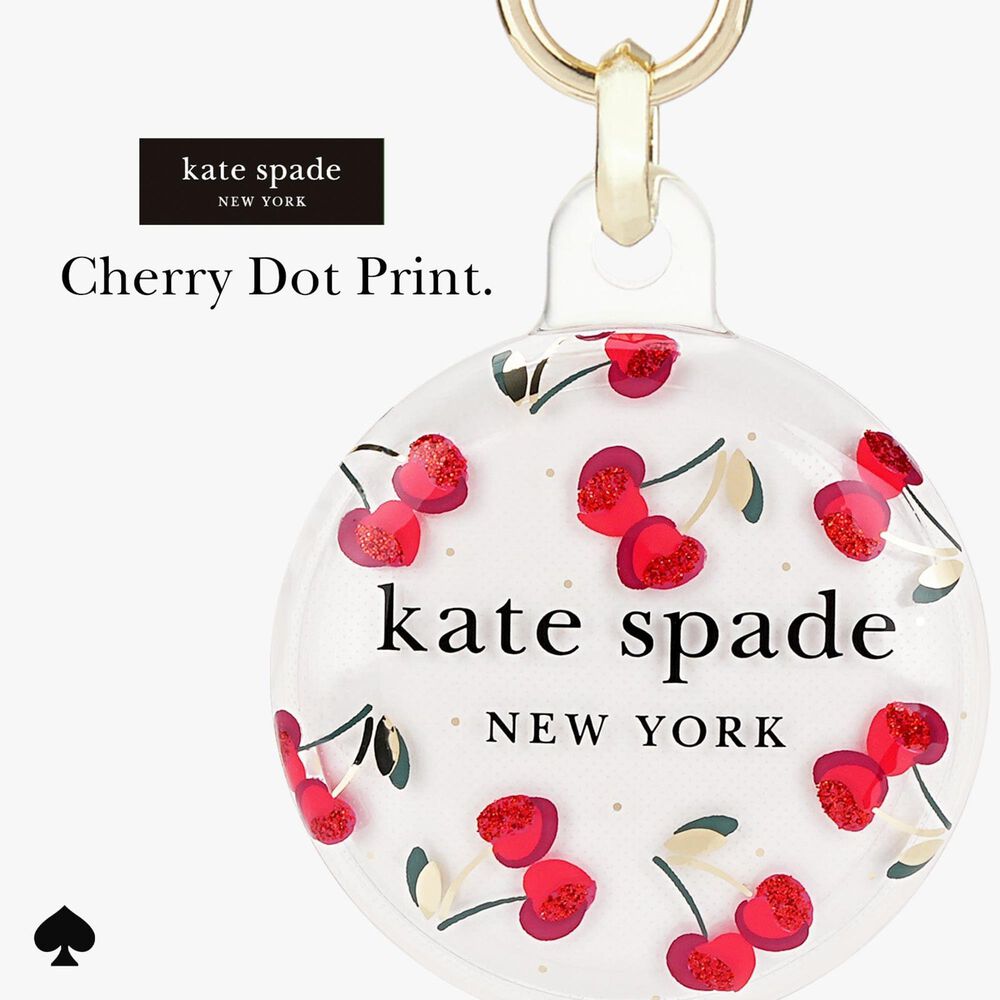 Kate Spade Keychain Holder for Apple AirTag in Cherry Dot, , large