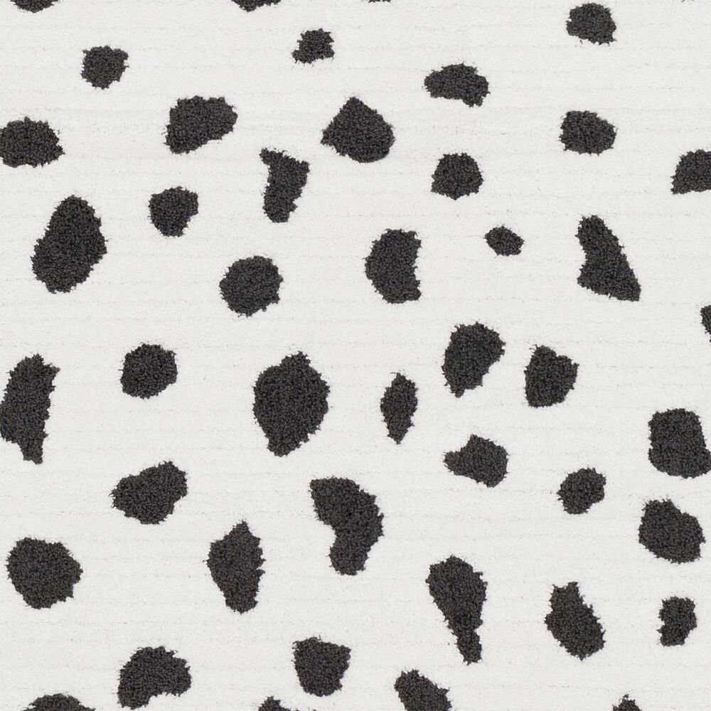 Surya Moroccan Shag MCS-2307 2&#39; x 3&#39; Black and White Area Rug, , large