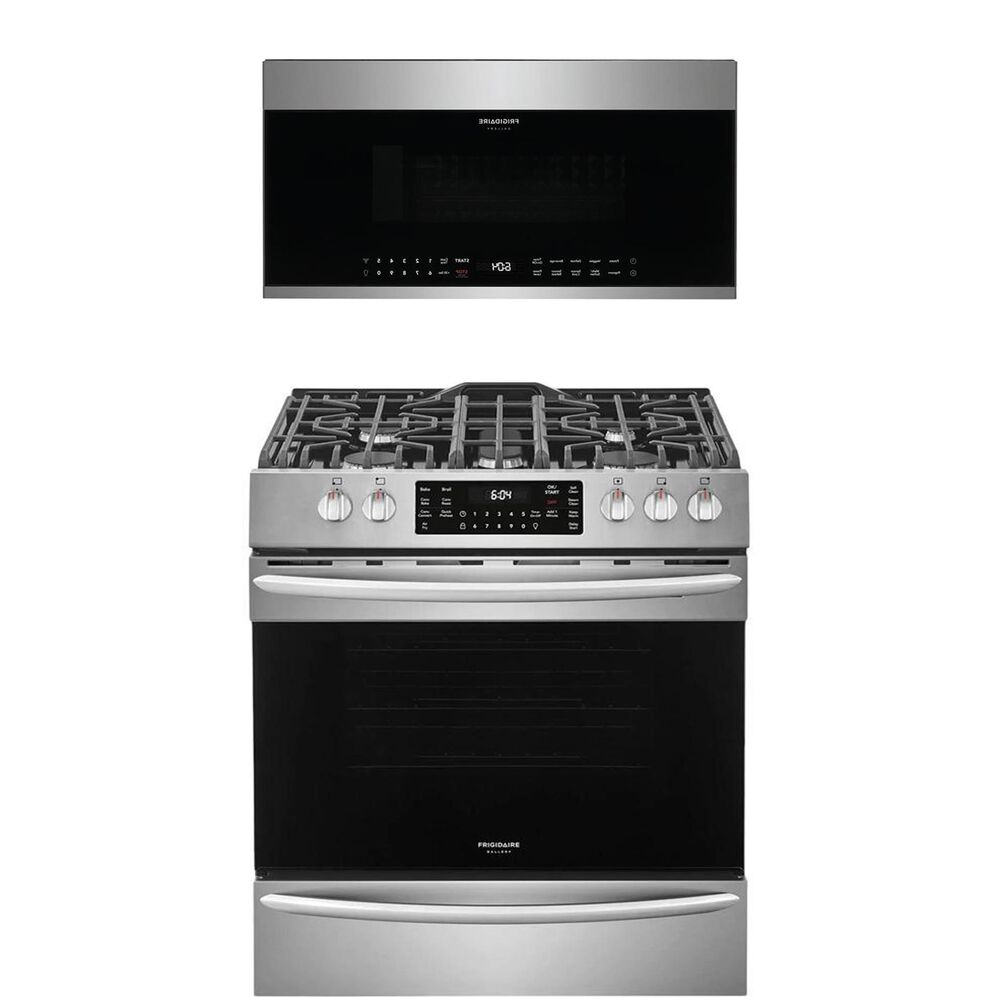Frigidaire Gallery 2-Piece Kitchen Package with 30"" Front Control Gas Range in Stainless Steel, , large