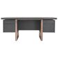 Eichholtz Canova Desk in Charcoal Grey Oak and Brushed Brass, , large