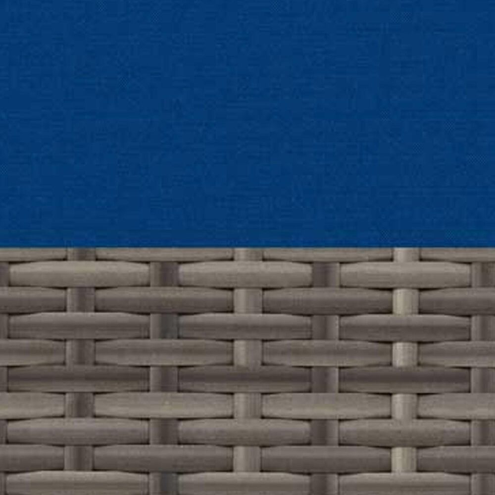 CorLiving Parksville 6-Piece Patio Sectional Set in Blended Grey/Oxford Blue, , large