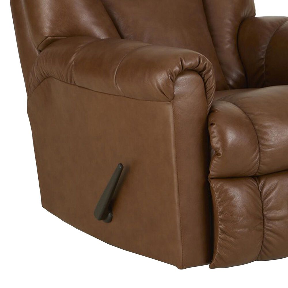 HomeStretch Blaster Manual Rocker Recliner in Saddle, , large