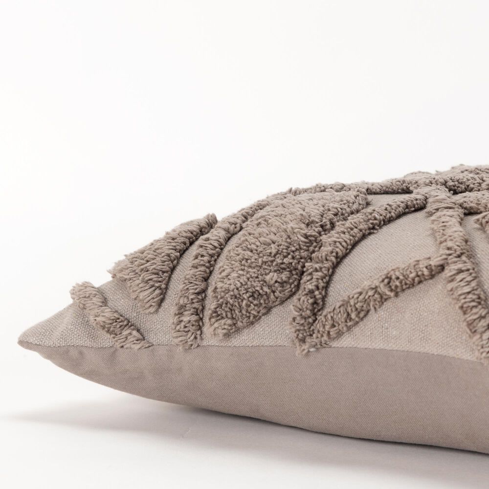 Rizzy Home 20&quot; x 20&quot; Down Filled Knife Edged Throw Pillow in Gray, , large