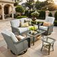 HOMLUX 6-Piece Patio Conversation Set in Gray, , large