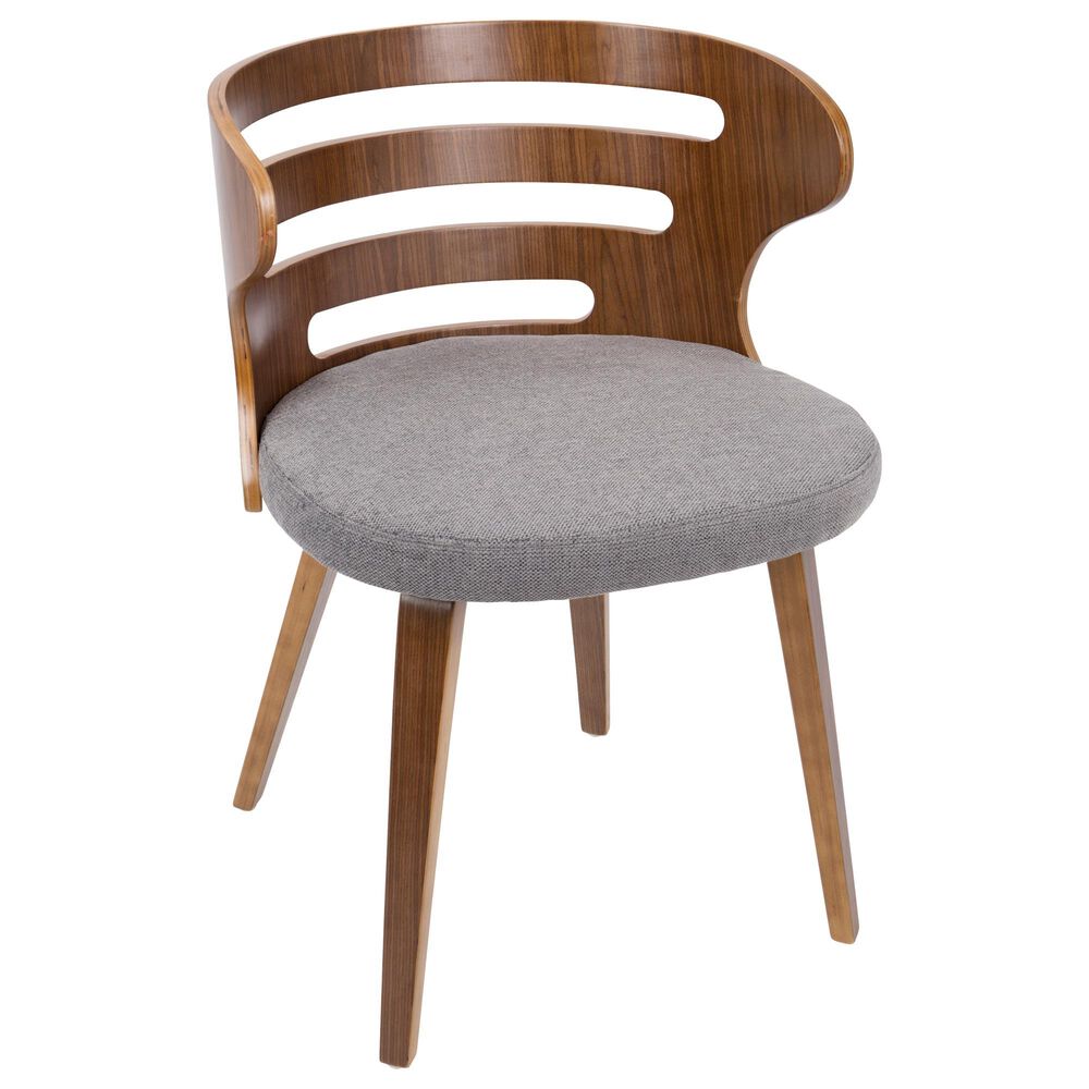 Lumisource Cosi Dining Chair in Grey/Walnut, , large