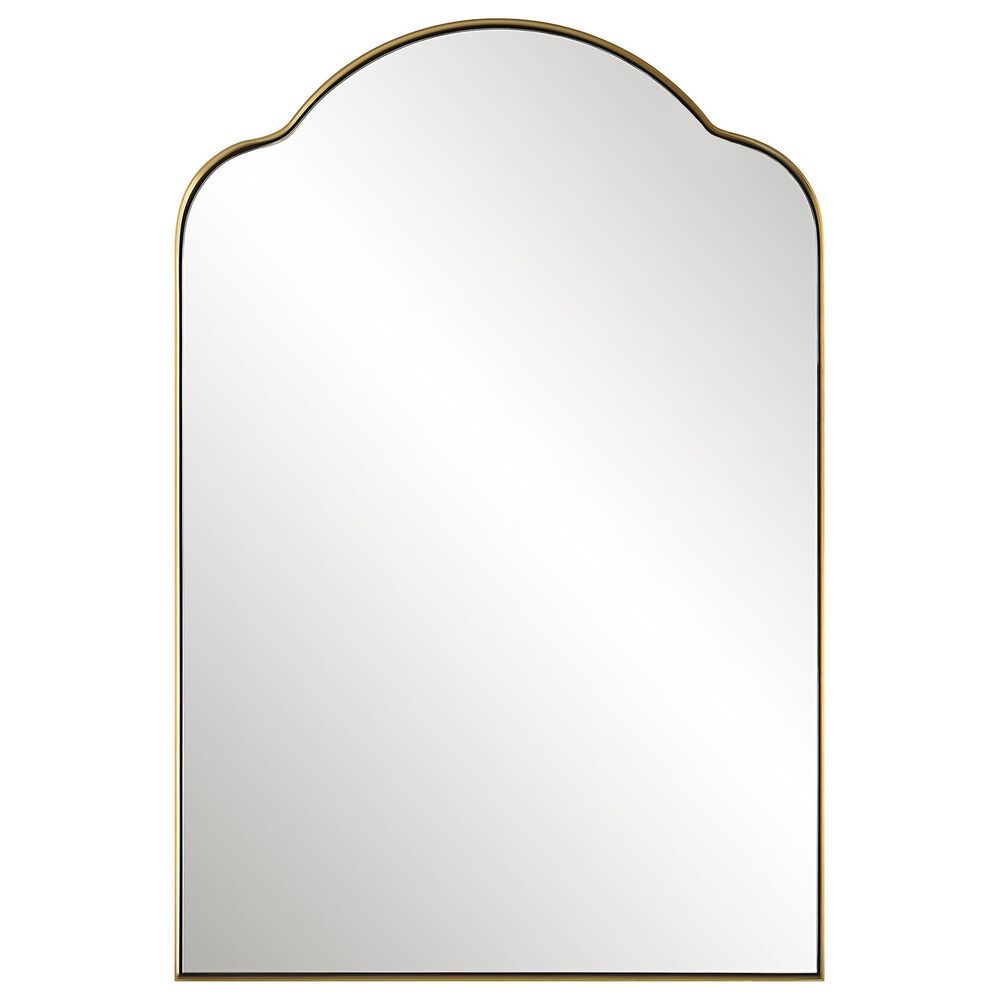 Uttermost Sidney Mirror in Brushed Brass, , large