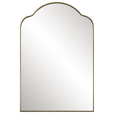 Uttermost Sidney Mirror in Brushed Brass, , large
