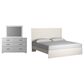 Signature Design by Ashley Stelsie 3 Piece King Bedroom Set in White, , large