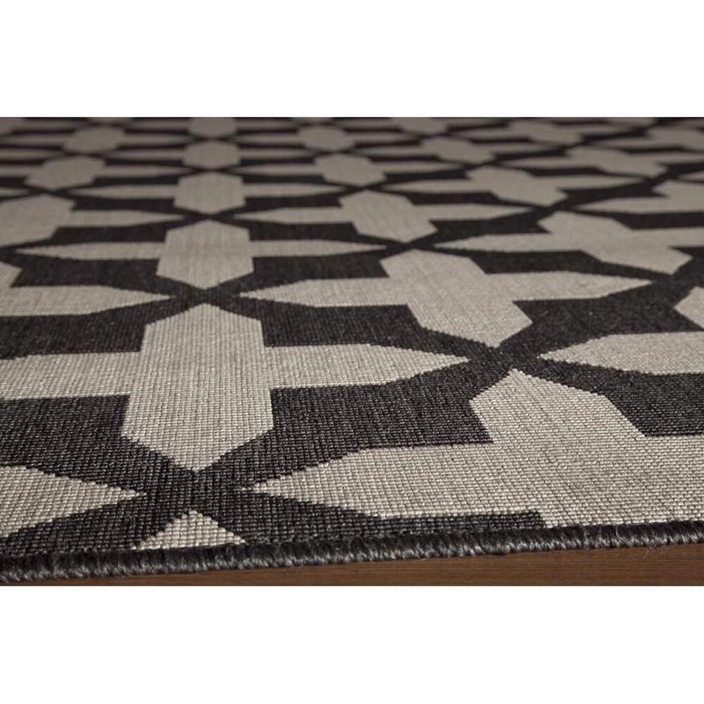 Momeni Baja BAJ-12 6&#39;7&quot; x 9&#39;6&quot; Charcoal Area Rug, , large