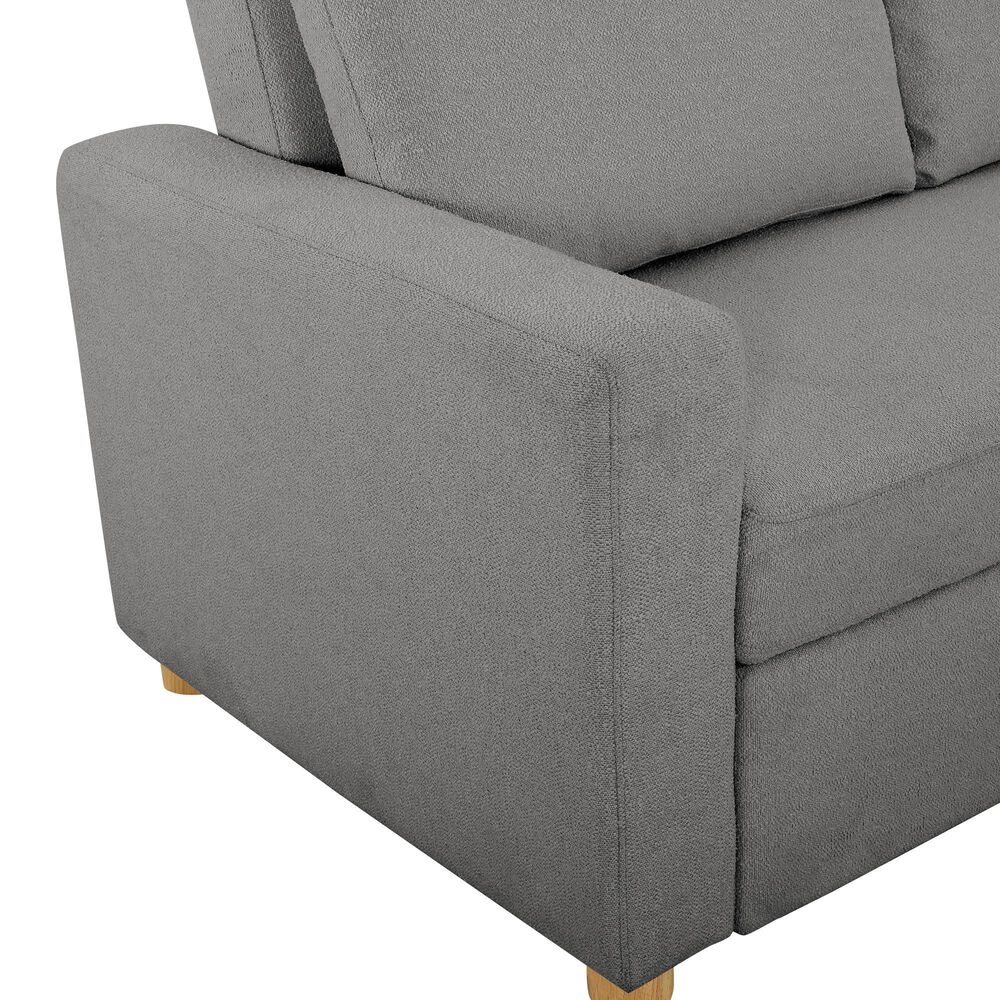 Lifestyle Solutions Tyler Convertible Sofa in Grey, , large