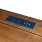 Wycliff Bay Hartford Credenza Desk with Hutch in Black and Natural Wood, , large