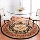 Safavieh Lyndhurst  LNH330  6" Round Black and Red Runner, , large