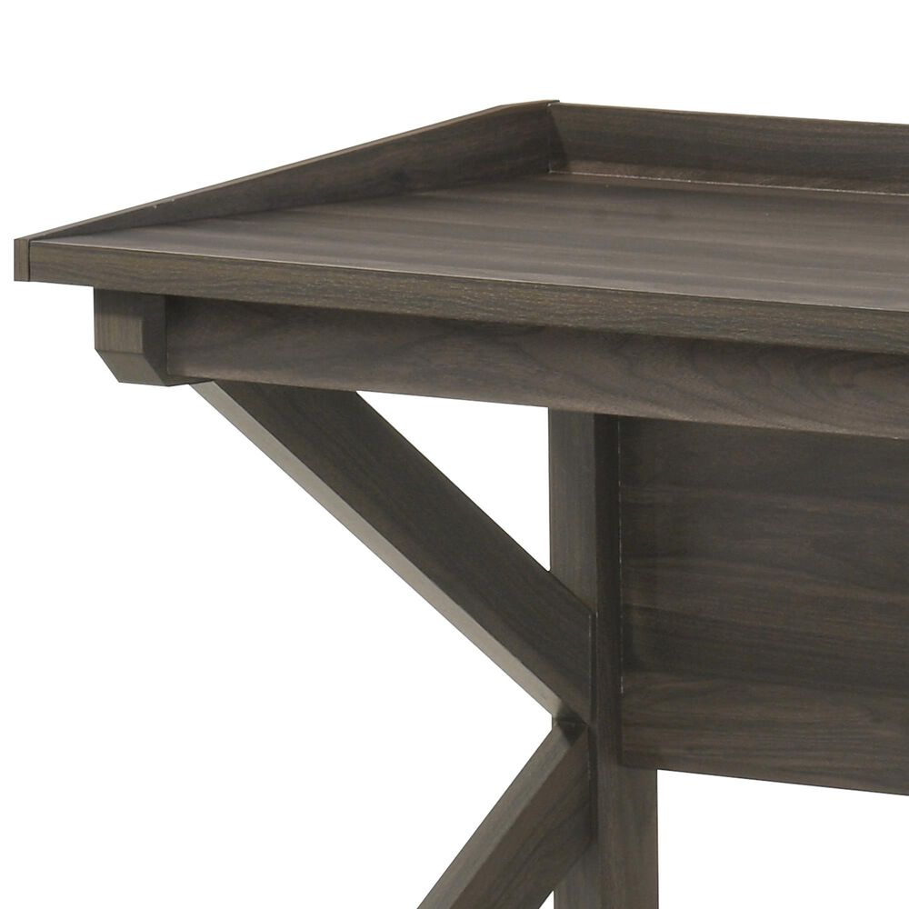 Everly Living Zoey Computer Desk in Charcoal, , large