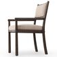 Four Hands Akiro Dining Arm Chair with Laken Stone Fabric in Warm Oak, , large
