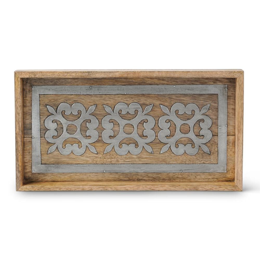 The Gerson Company GG Collection 13" Wood Bath Tray, , large