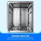 Midea 24" Top Control Dishwasher in Stainless Steel, , large