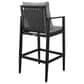 Armen Living Cayman Patio Counter Height Bar Stool in Dark Gray, , large