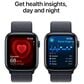 Apple Watch SE GPS + Cellular 44mm Midnight Aluminum Case with Ink Sport Loop, , large