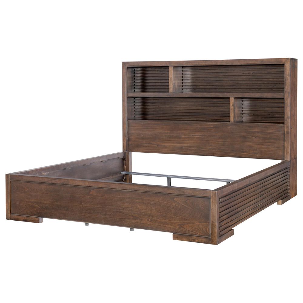 Legacy Classic Architect Queen Bookcase Bed in Onyx Brown, , large
