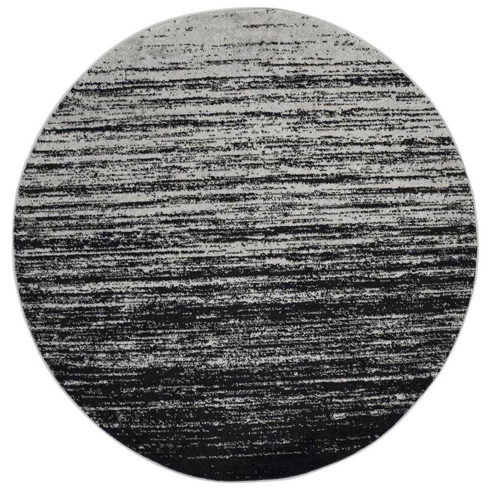 Safavieh Adirondack ADR113A-6R 6&#39; x 6&#39;  Silver/Black Round Rug, , large