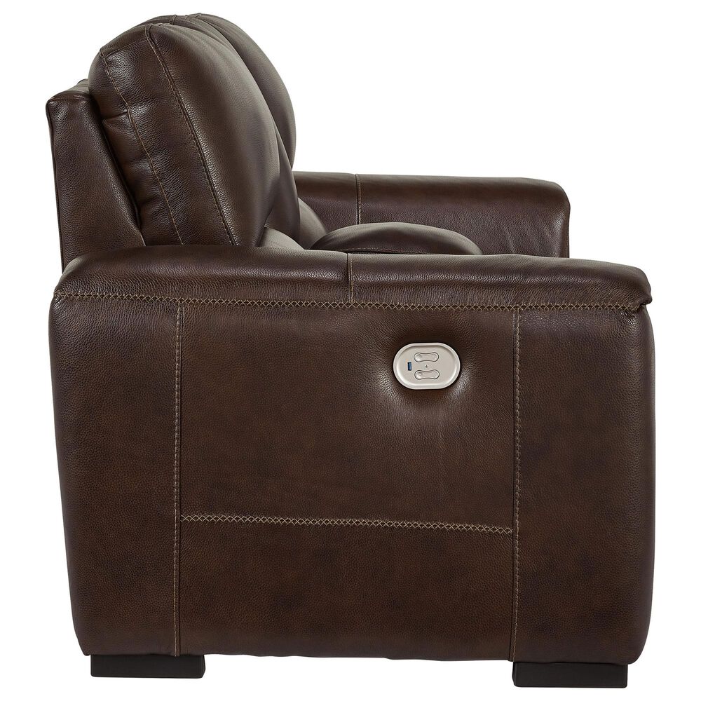 Ashley Alessandro Power Reclining Console Loveseat in Walnut, , large
