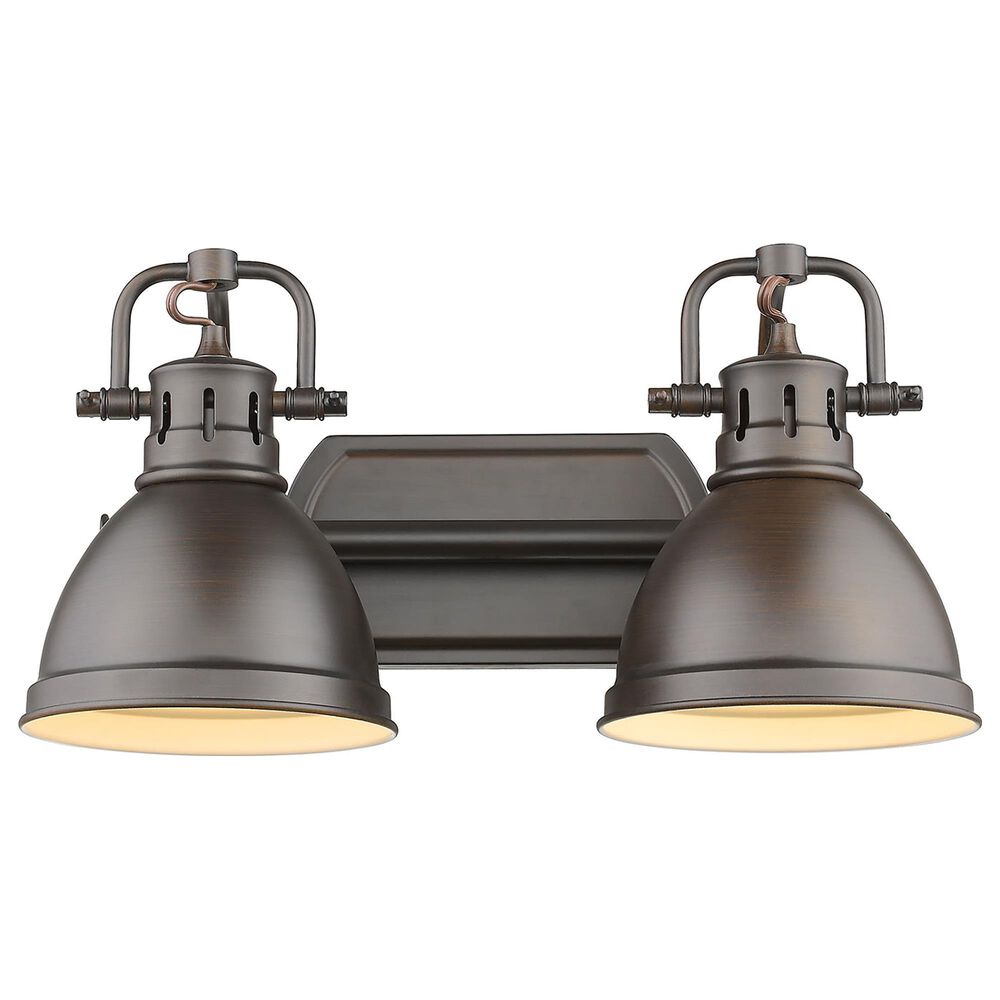 Golden Lighting Duncan 2-Light Bath Vanity in Rubbed Bronze, , large