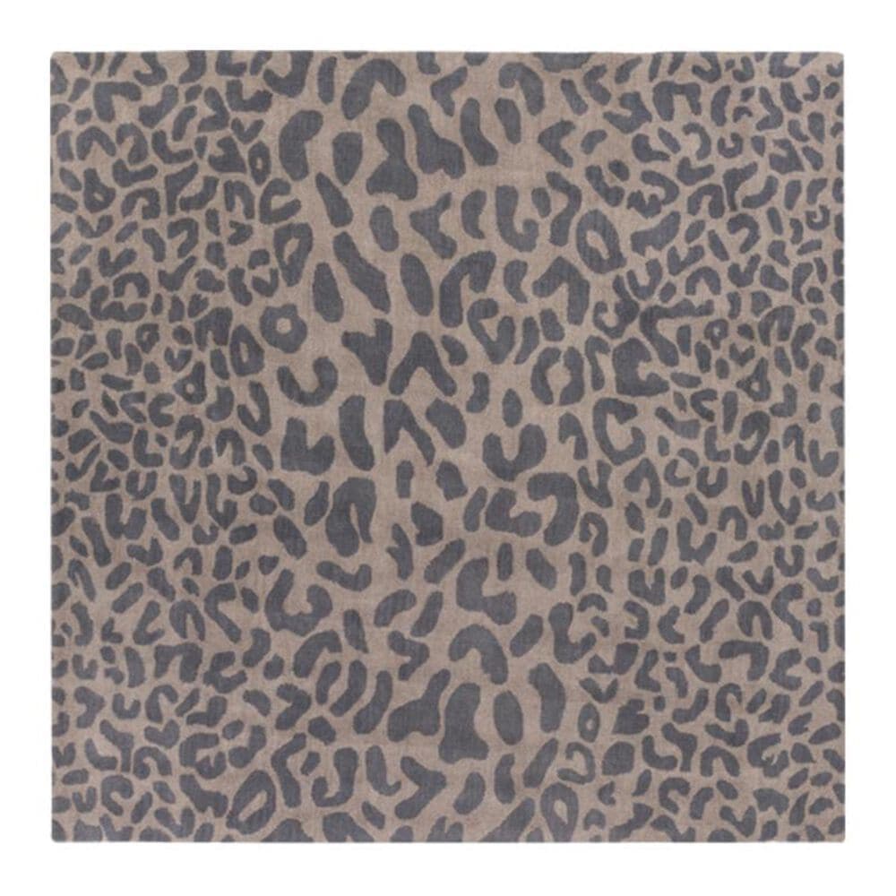 Surya Athena ATH-5114 4' Square Black and Camel Area Rug, , large