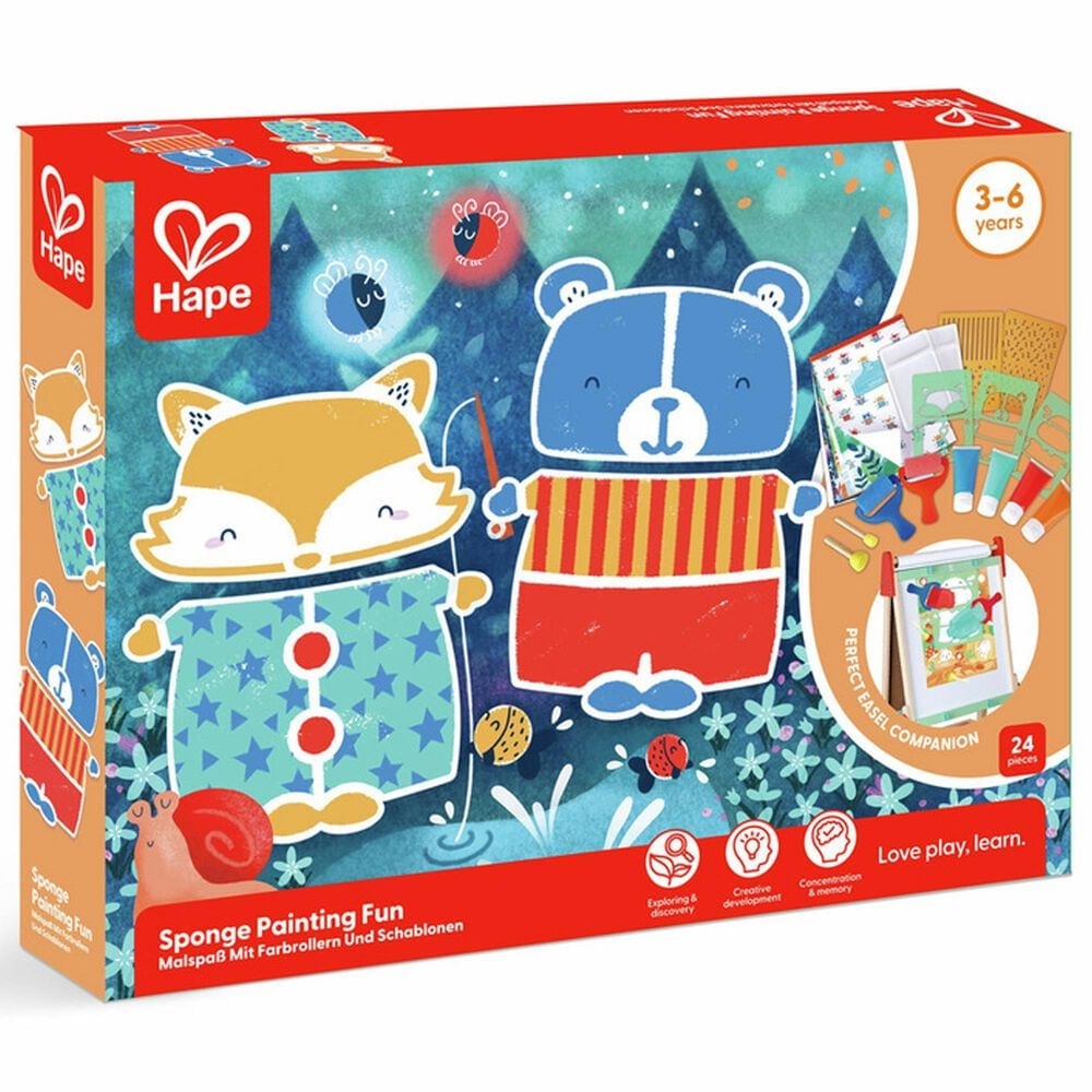Hape Toys Sponge Painting Fun in Multicolor, , large