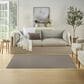 Nourison Courtyard Ivory and Charcoal 4" x 6" Indoor/Outdoor Area Rug, , large