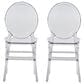 Rta Products Llc Ghost Stackable Side Chair in Clear (Set of 2), , large